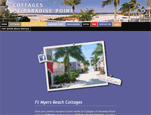 Tablet Screenshot of cottagesofparadisepoint.com